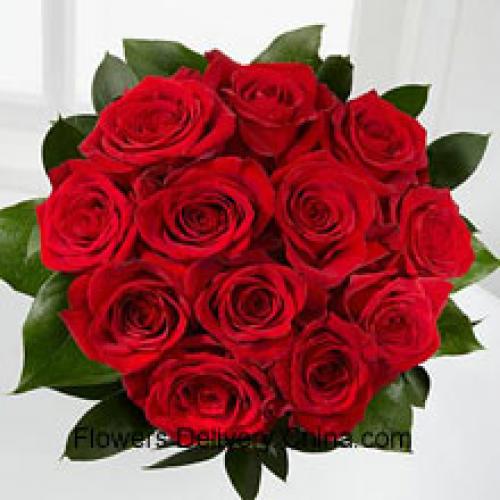 12 Rose Rosse Eleganti